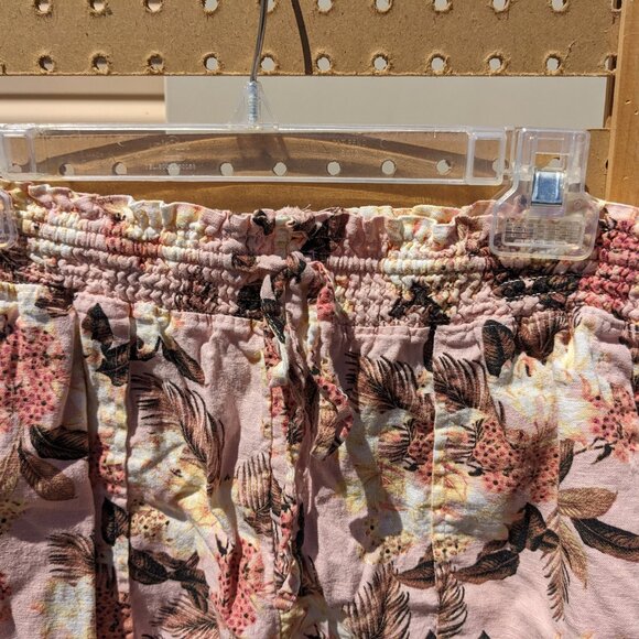 Time And Tru Tropical Floral Drawstring Shorts Sz S (4-6) - Picture 3 of 7